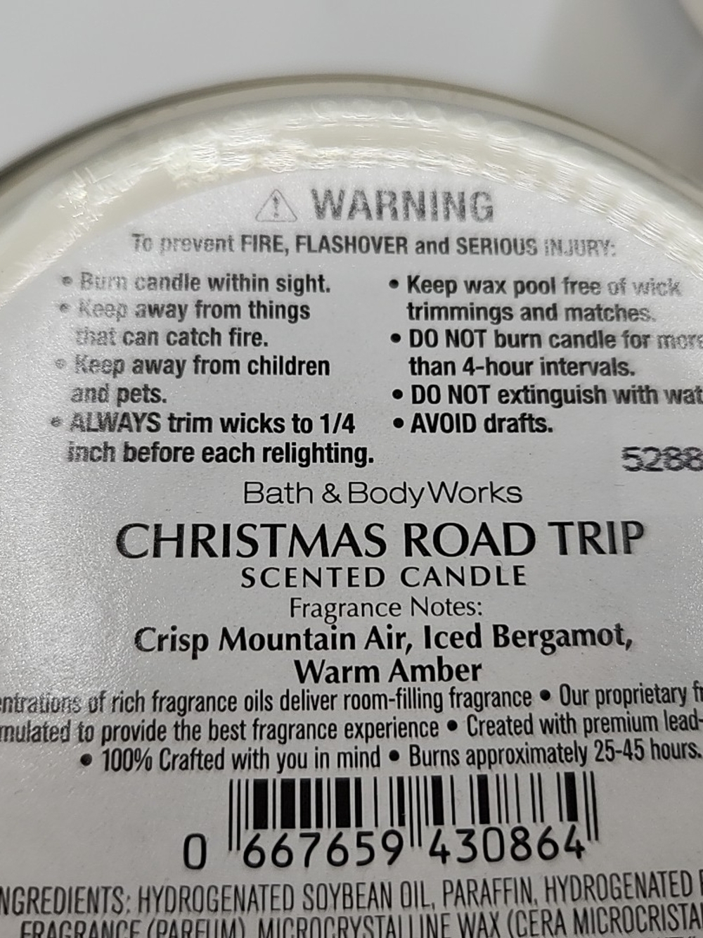 Bath & Body Works Christmas Road Trip Candle -2 -3 wick candles - Picture 8 of 9